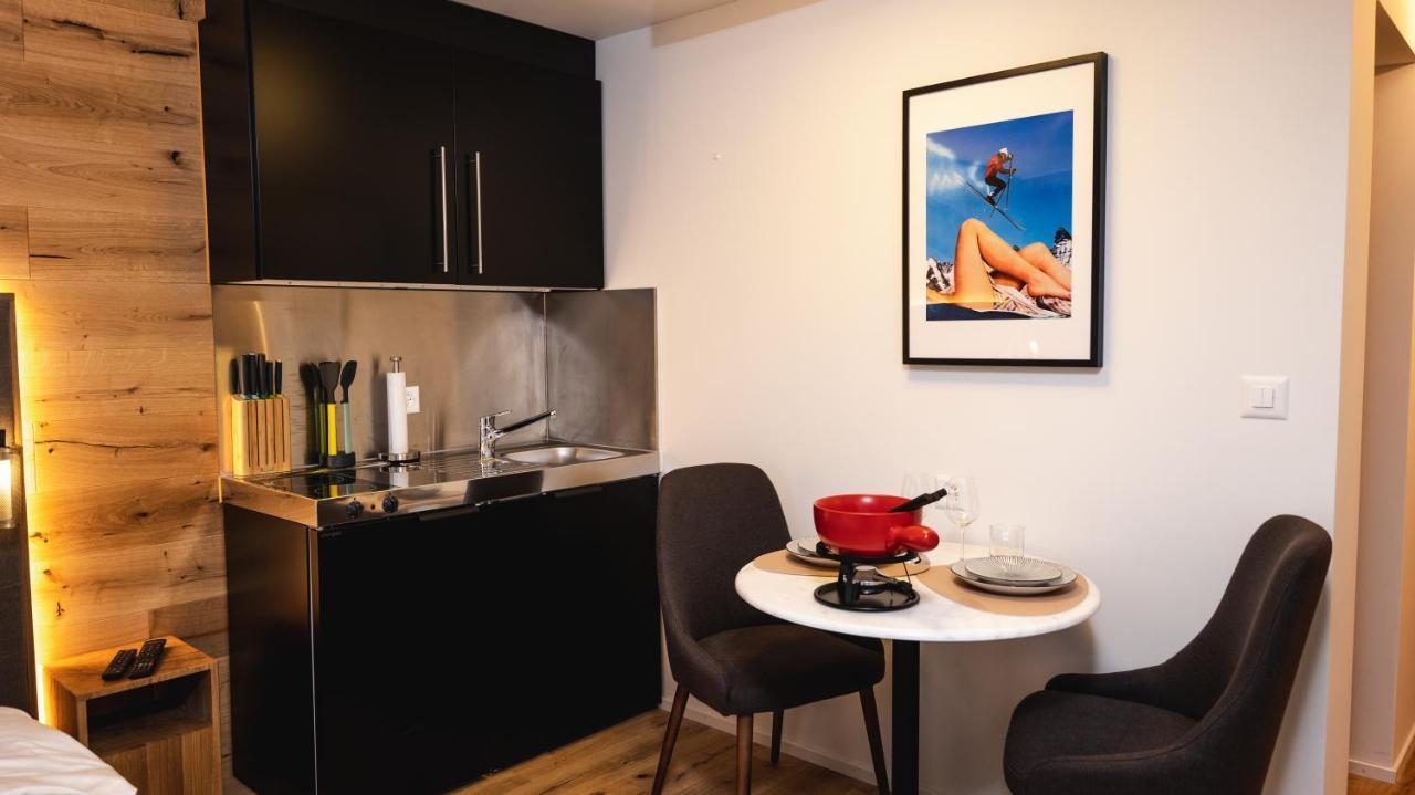Wunderstay Alpine 403 Centric Studio Balcony/View Davos Esterno foto